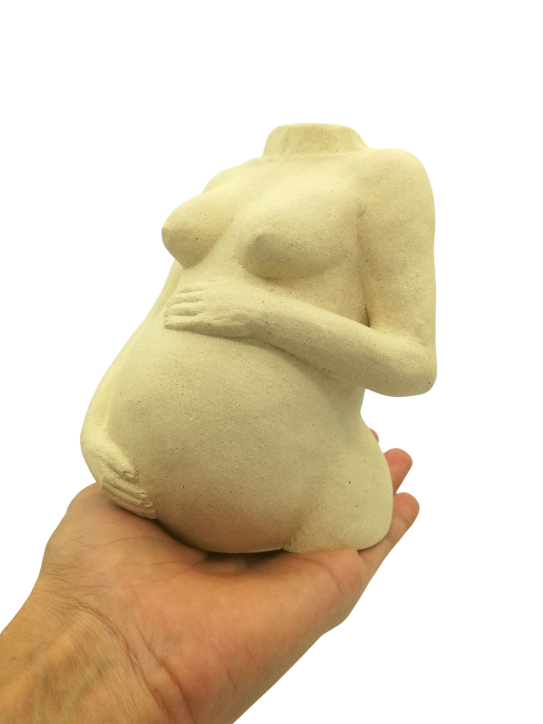 Escultura diosa embarazada ABRAZO