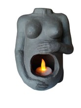 Lade das Bild in den Galerie-Viewer, Escultura diosa embarazada ABRAZO-LUZ
